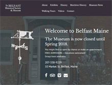 Tablet Screenshot of belfastmuseum.org